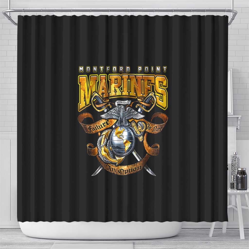 The First Black Marines: A Legacy Etched In Honor Shower Curtain - Wonder Print Shop