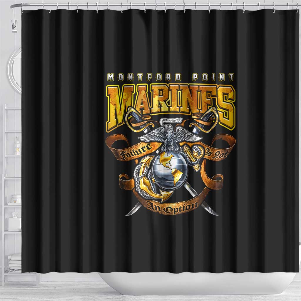 The First Black Marines: A Legacy Etched In Honor Shower Curtain - Wonder Print Shop