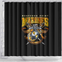 The First Black Marines: A Legacy Etched In Honor Shower Curtain - Wonder Print Shop