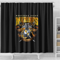 The First Black Marines: A Legacy Etched In Honor Shower Curtain - Wonder Print Shop