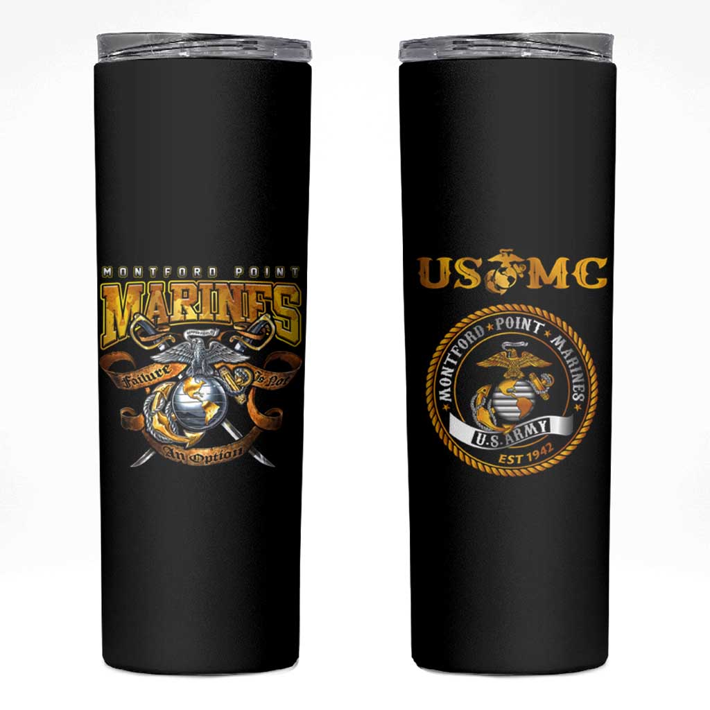 The First Black Marines: A Legacy Etched In Honor Skinny Tumbler - Wonder Print Shop