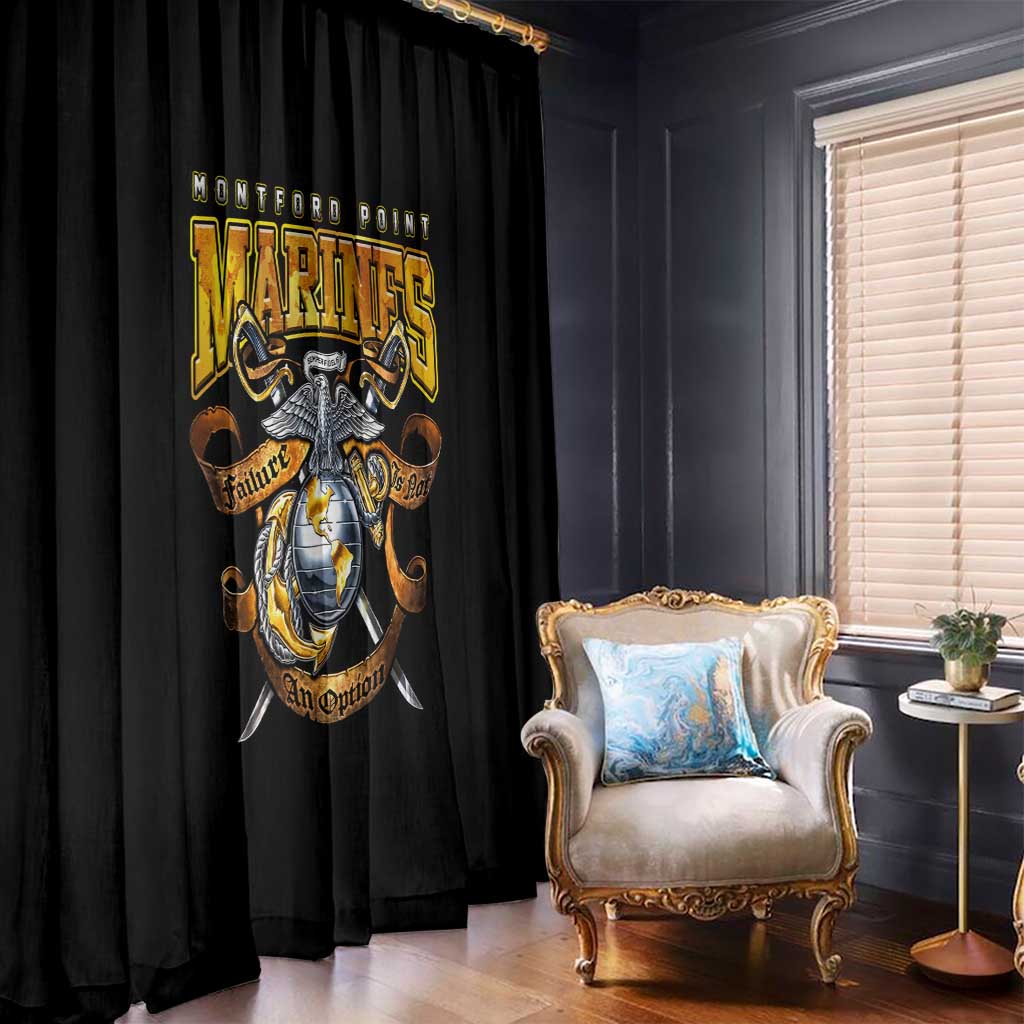 The First Black Marines: A Legacy Etched In Honor Window Curtain - Wonder Print Shop