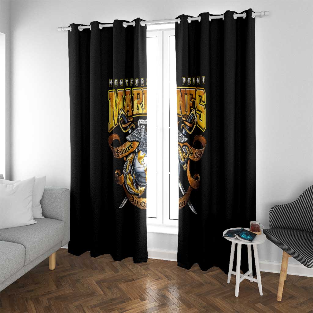 The First Black Marines: A Legacy Etched In Honor Window Curtain - Wonder Print Shop