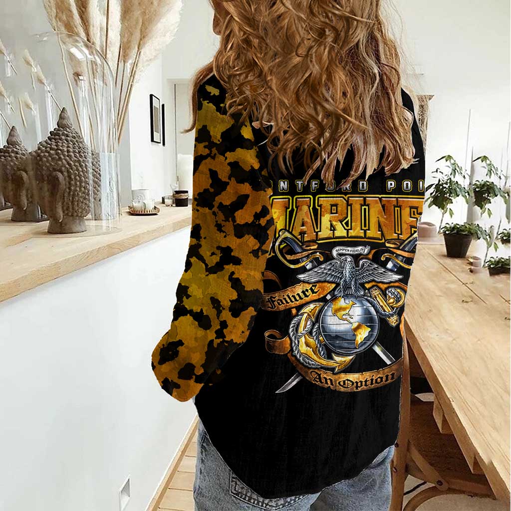 The First Black Marines: A Legacy Etched In Honor Women Casual Shirt - Wonder Print Shop