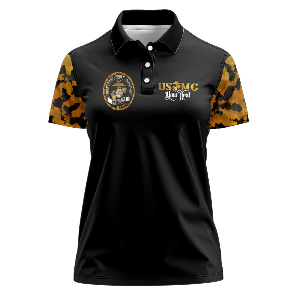 The First Black Marines: A Legacy Etched In Honor Women Polo Shirt - Wonder Print Shop