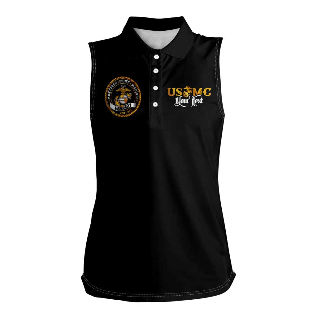 The First Black Marines: A Legacy Etched In Honor Women Sleeveless Polo Shirt - Wonder Print Shop