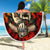 Chesty The Bulldog: Mascot Of Valor Beach Blanket - Wonder Print Shop