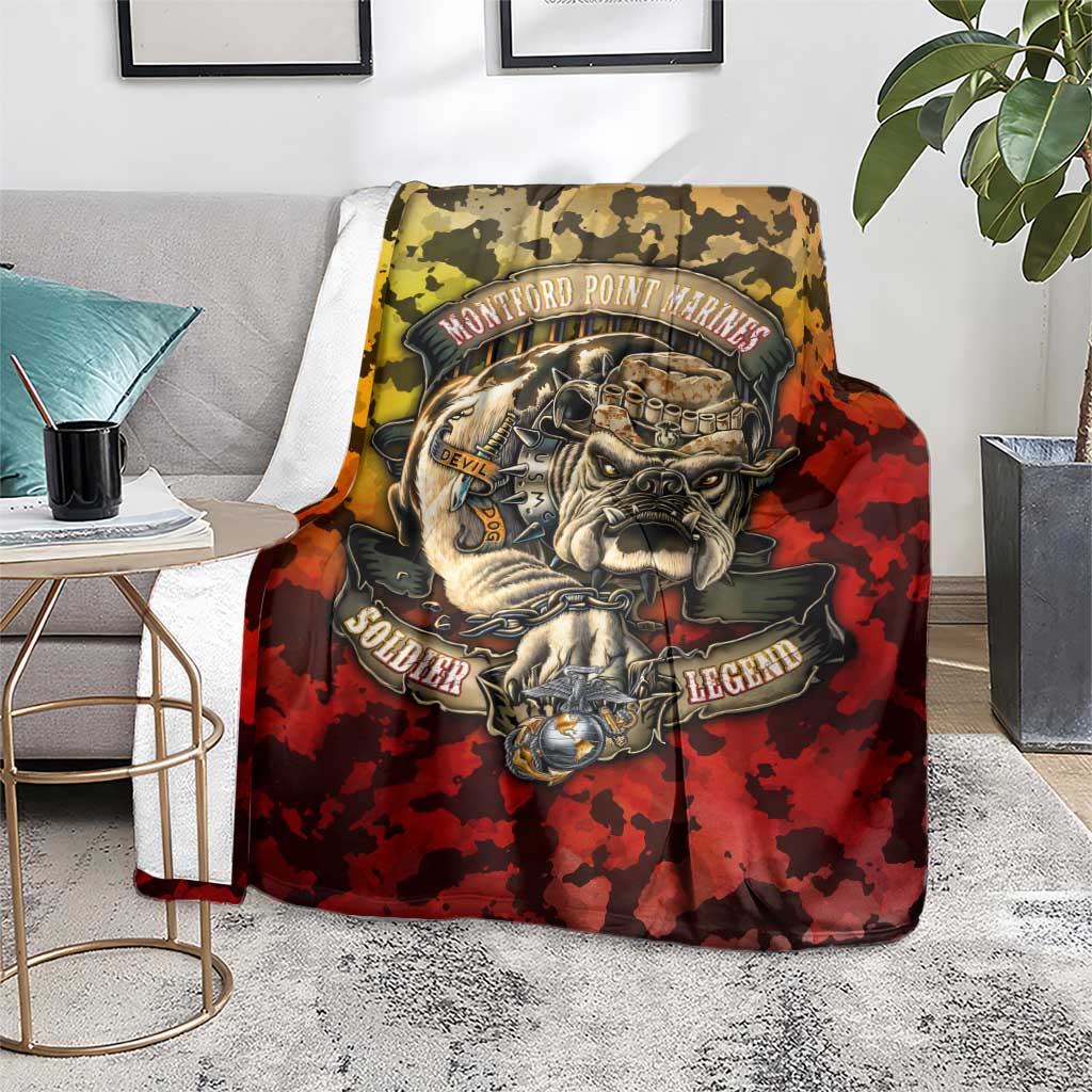 Chesty The Bulldog: Mascot Of Valor Blanket - Wonder Print Shop
