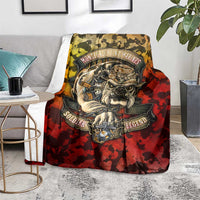 Chesty The Bulldog: Mascot Of Valor Blanket - Wonder Print Shop