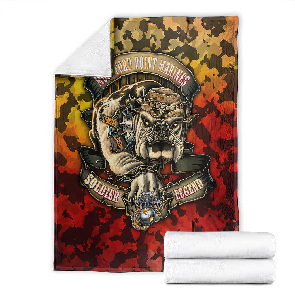 Chesty The Bulldog: Mascot Of Valor Blanket - Wonder Print Shop