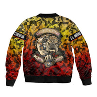 Chesty The Bulldog: Mascot Of Valor Bomber Jacket - Wonder Print Shop