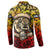 Chesty The Bulldog: Mascot Of Valor Button Sweatshirt - Wonder Print Shop