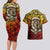 Chesty The Bulldog: Mascot Of Valor Couples Matching Long Sleeve Bodycon Dress and Hawaiian Shirt - Wonder Print Shop
