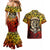 Chesty The Bulldog: Mascot Of Valor Couples Matching Mermaid Dress and Hawaiian Shirt - Wonder Print Shop