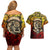 Chesty The Bulldog: Mascot Of Valor Couples Matching Off Shoulder Short Dress and Hawaiian Shirt - Wonder Print Shop