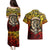 Chesty The Bulldog: Mascot Of Valor Couples Matching Puletasi and Hawaiian Shirt - Wonder Print Shop