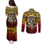 Chesty The Bulldog: Mascot Of Valor Couples Matching Puletasi and Long Sleeve Button Shirt - Wonder Print Shop