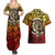 Chesty The Bulldog: Mascot Of Valor Couples Matching Summer Maxi Dress and Hawaiian Shirt - Wonder Print Shop