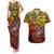 Chesty The Bulldog: Mascot Of Valor Couples Matching Tank Maxi Dress and Hawaiian Shirt - Wonder Print Shop