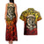 Chesty The Bulldog: Mascot Of Valor Couples Matching Tank Maxi Dress and Hawaiian Shirt - Wonder Print Shop