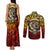 Chesty The Bulldog: Mascot Of Valor Couples Matching Tank Maxi Dress and Long Sleeve Button Shirt - Wonder Print Shop