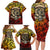 Chesty The Bulldog: Mascot Of Valor Family Matching Long Sleeve Bodycon Dress and Hawaiian Shirt - Wonder Print Shop