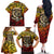 Chesty The Bulldog: Mascot Of Valor Family Matching Off The Shoulder Long Sleeve Dress and Hawaiian Shirt - Wonder Print Shop