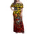 Chesty The Bulldog: Mascot Of Valor Family Matching Off Shoulder Maxi Dress and Hawaiian Shirt - Wonder Print Shop