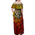 Chesty The Bulldog: Mascot Of Valor Family Matching Off Shoulder Maxi Dress and Hawaiian Shirt - Wonder Print Shop