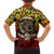Chesty The Bulldog: Mascot Of Valor Family Matching Off Shoulder Short Dress and Hawaiian Shirt - Wonder Print Shop