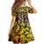 Chesty The Bulldog: Mascot Of Valor Family Matching Off Shoulder Short Dress and Hawaiian Shirt - Wonder Print Shop