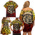 Chesty The Bulldog: Mascot Of Valor Family Matching Off Shoulder Short Dress and Hawaiian Shirt - Wonder Print Shop