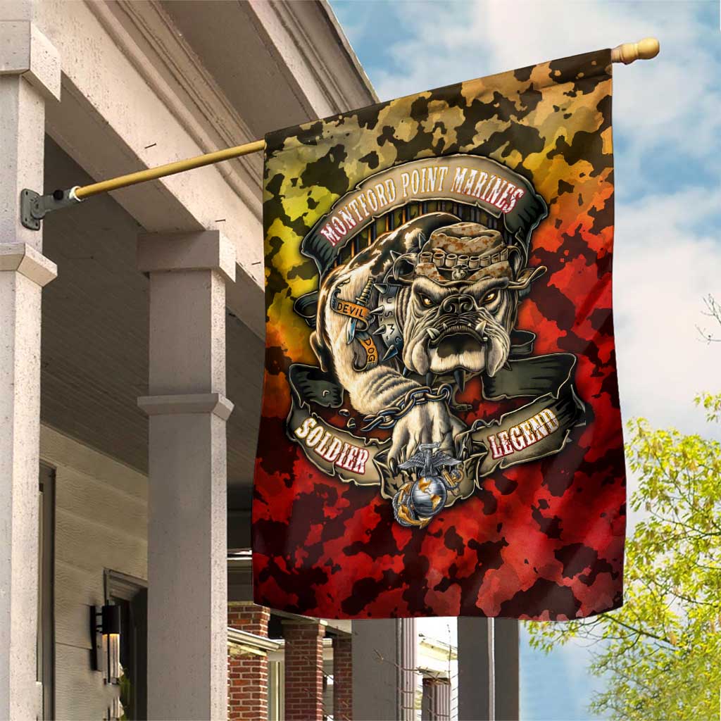 Chesty The Bulldog: Mascot Of Valor Garden Flag - Wonder Print Shop