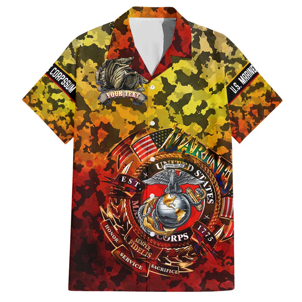 Chesty The Bulldog: Mascot Of Valor Hawaiian Shirt - Wonder Print Shop