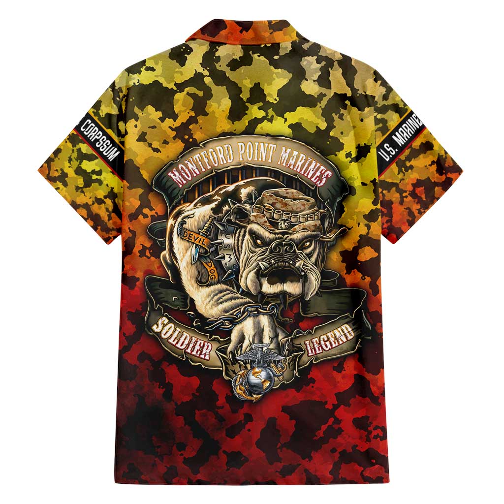 Chesty The Bulldog: Mascot Of Valor Hawaiian Shirt - Wonder Print Shop