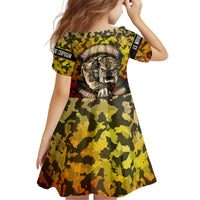 Chesty The Bulldog: Mascot Of Valor Kid Short Sleeve Dress - Wonder Print Shop