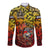 Chesty The Bulldog: Mascot Of Valor Long Sleeve Button Shirt - Wonder Print Shop