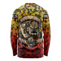 Chesty The Bulldog: Mascot Of Valor Long Sleeve Shirt - Wonder Print Shop