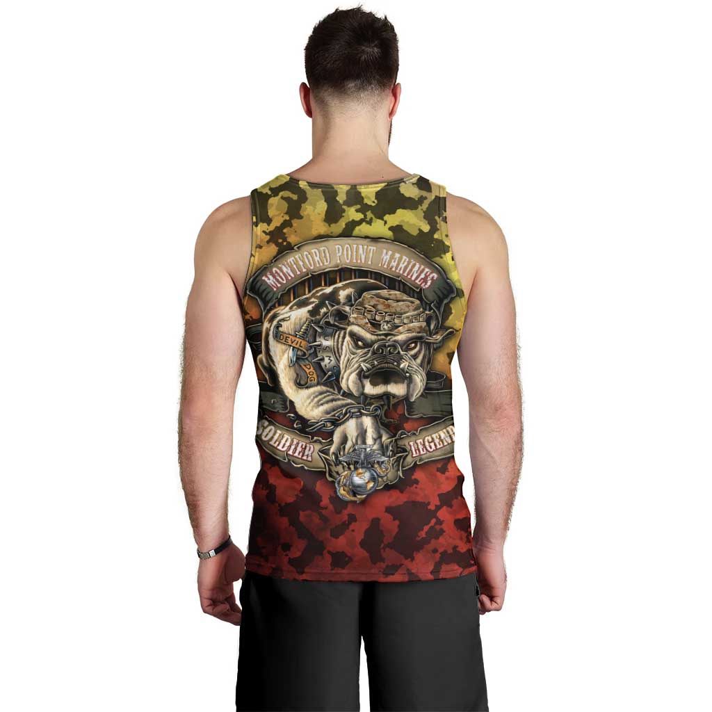 Chesty The Bulldog: Mascot Of Valor Men Tank Top - Wonder Print Shop
