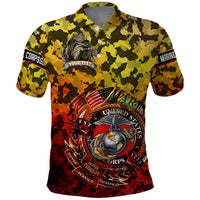 Chesty The Bulldog: Mascot Of Valor Polo Shirt - Wonder Print Shop