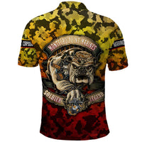 Chesty The Bulldog: Mascot Of Valor Polo Shirt - Wonder Print Shop