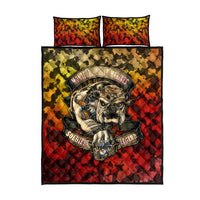 Chesty The Bulldog: Mascot Of Valor Quilt Bed Set - Wonder Print Shop