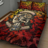 Chesty The Bulldog: Mascot Of Valor Quilt Bed Set - Wonder Print Shop