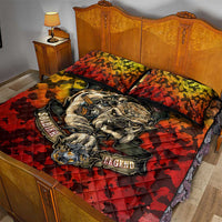 Chesty The Bulldog: Mascot Of Valor Quilt Bed Set - Wonder Print Shop