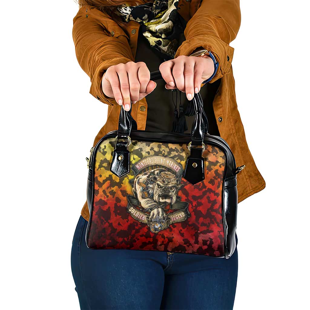 Chesty The Bulldog: Mascot Of Valor Shoulder Handbag - Wonder Print Shop