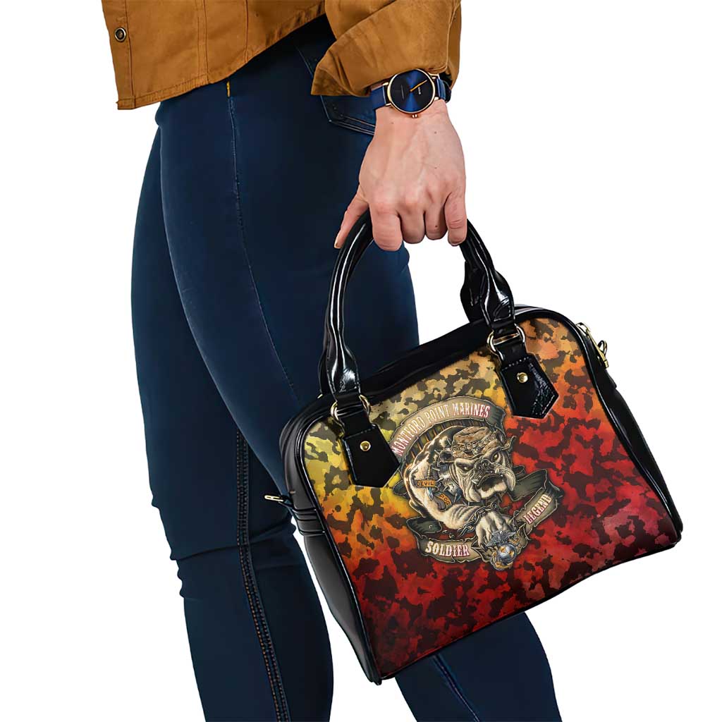 Chesty The Bulldog: Mascot Of Valor Shoulder Handbag - Wonder Print Shop