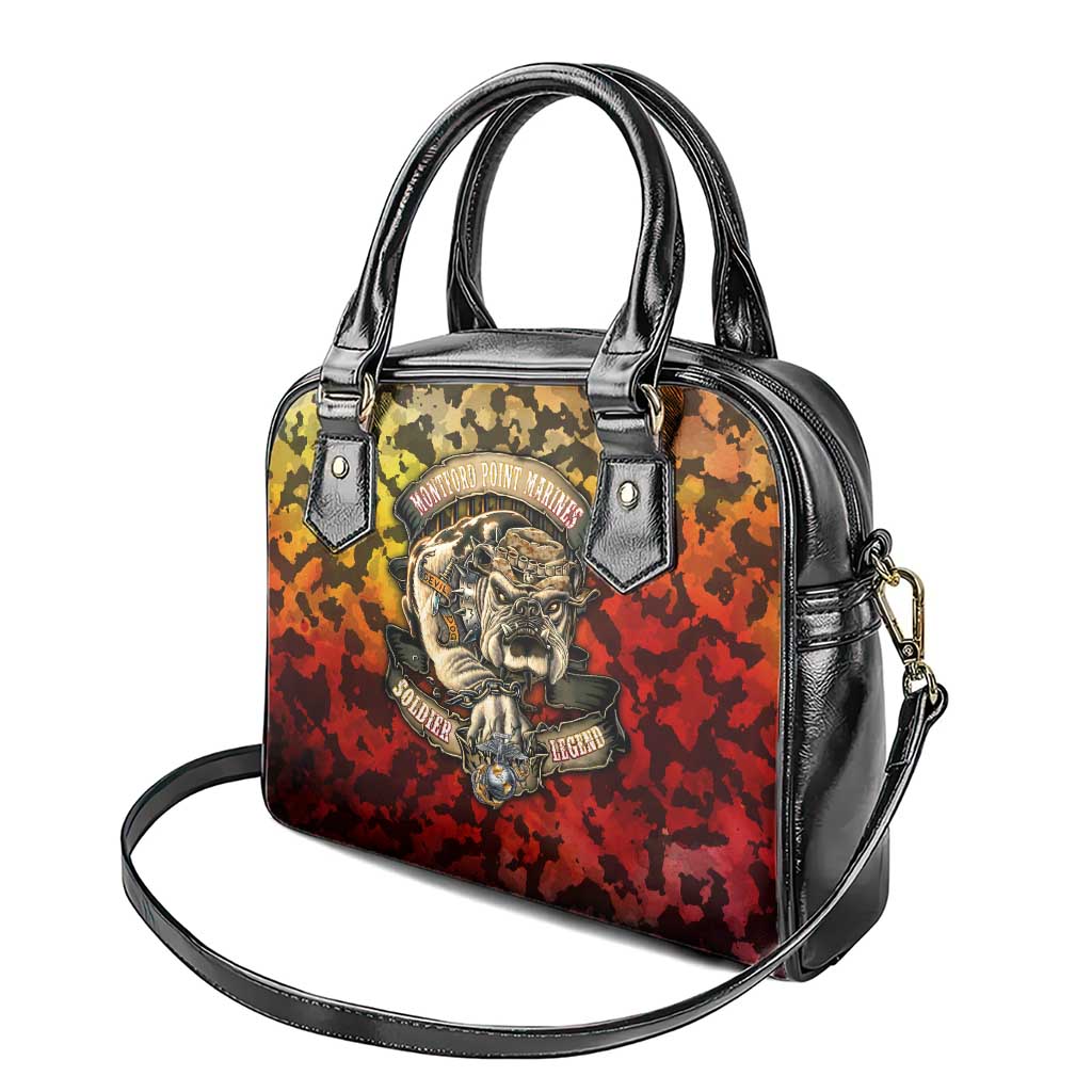 Chesty The Bulldog: Mascot Of Valor Shoulder Handbag - Wonder Print Shop