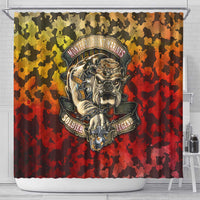 Chesty The Bulldog: Mascot Of Valor Shower Curtain - Wonder Print Shop