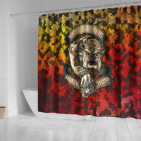 Chesty The Bulldog: Mascot Of Valor Shower Curtain - Wonder Print Shop