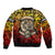 Chesty The Bulldog: Mascot Of Valor Sleeve Zip Bomber Jacket - Wonder Print Shop